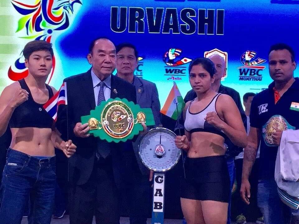 Roshan Nathanial during professional boxing activities