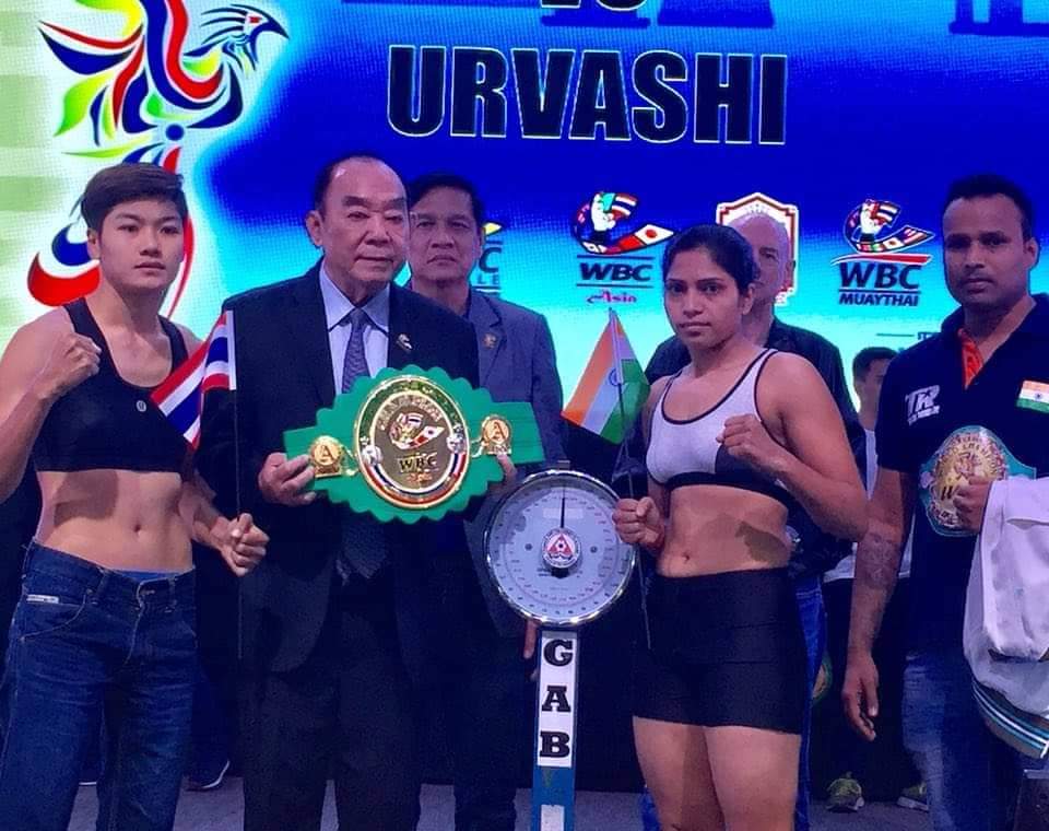 Roshan Nathanial during professional boxing activities