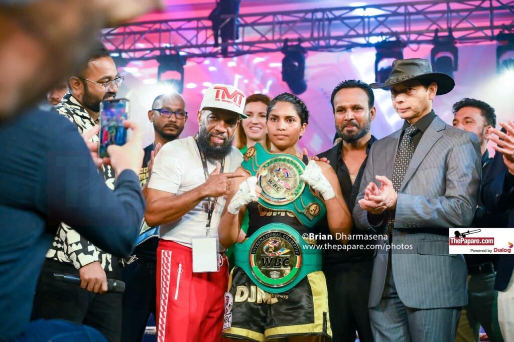 Roshan Nathanial during international boxing activities