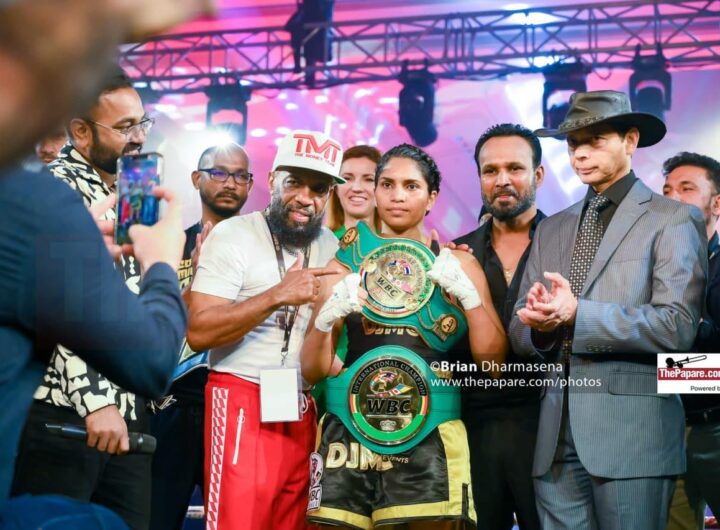 Roshan Nathanial during international boxing activities